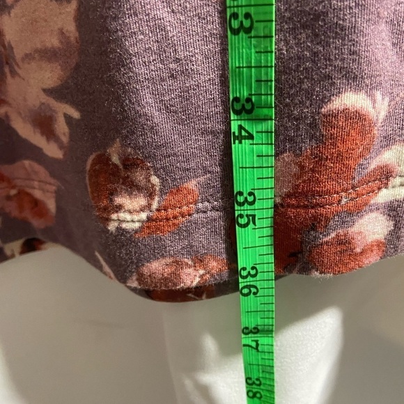 Purejill Women’s Affinity French Terry Floral Midi Shirt Dress Small - Picture 8 of 10